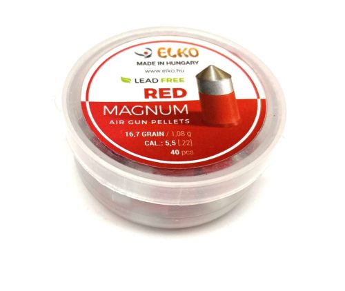Munitie aer comprimat Elko Lead Free Red Magnum 5,5mm 40 buc.