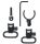 Kit prindere curea arma Uncle Mikes Bock 21,6-22,9 mm