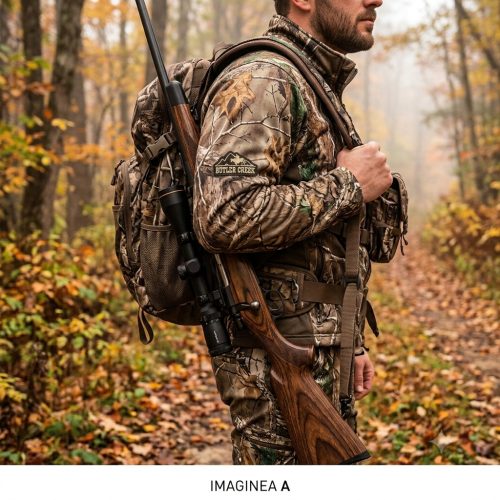 Curea de Armă Butler Creek ComfortStretch RealTree – Confort Elastic Anti-Șoc