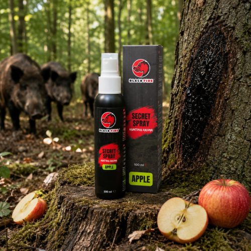 BLACK FIRE Secret Spray Apple 100 ml – Atractant Spray cu Aromă de Mere pentru Vânat