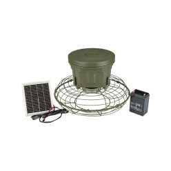   Hrănitor automat pentru vânat EUROHUNT Evolution 2.0, 12V, cu panou solar și acumulator inclus