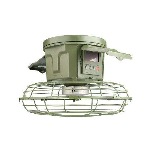 Hrănitor automat pentru vânat EUROHUNT Evolution 2.0, 12V, cu panou solar și acumulator inclus