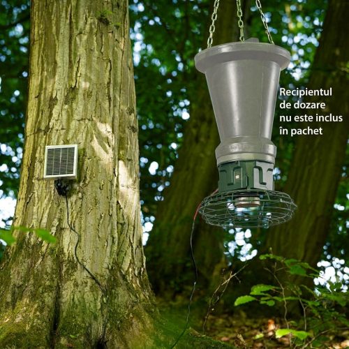 Hrănitor automat pentru vânat EUROHUNT Evolution 2.0, 12V, cu panou solar și acumulator inclus