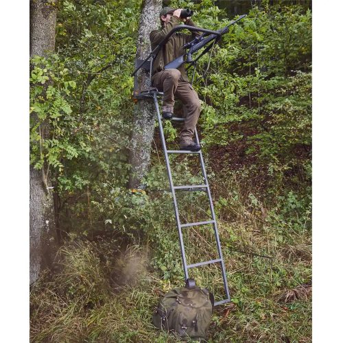  Scaun de copac portabil pentru vanatoare la panda cu scara Qteck High MST 250, 2,5 m