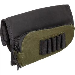   Port-cartușe Allen pentru patul armei, 5 cartușe, cu buzunar pentru accesorii