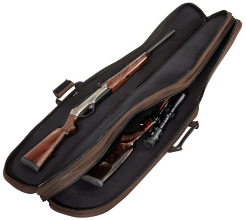 Husa dubla transport 2 arme vanatoare cu luneta, Parforce Lux, 135 cm