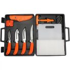 Set Profesional pentru Tranșarea și Dezosarea Vânatului WALD & FORST Big Box – 13 Piese, Oțel Inoxidabil, Cutie de Transport