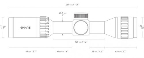 Luneta Hawke 2-7x32 Airmax AMX AO