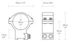 Inele Hawke 30 mm inalte 9-11 mm
