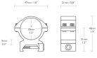 Inele Hawke 30 mm medii Weaver