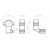 Inele Hawke 1" inalte 9-11 mm deplasate