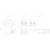 Suport luneta Hawke 1" deplasat inalt pentru sina 9-11 mm