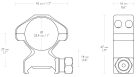 Inele Hawke Precision 1", Weaver, inalte, otel