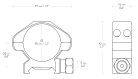Inele Hawke Precision 30mm weaver, joase, otel