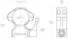 Inele Hawke Precision 1", Weaver, inalte, otel, detasabile