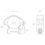 Inele Hawke Precision 30 mm, Weaver, medii, otel, detasabile