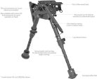 Bipod Deben Fixed 15-23 cm