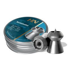   Diabolo H&N Terminator 5,5 mm, 1,06 g, vârf expansiv, 200 bucăți