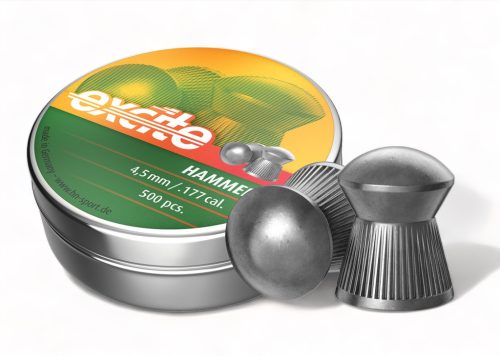 Diabolo H&N Excite Hammer 4,5 mm, 0,51 g – Proiectile aer comprimat cu cap rotund, precizie pentru tir recreativ, 500 buc.