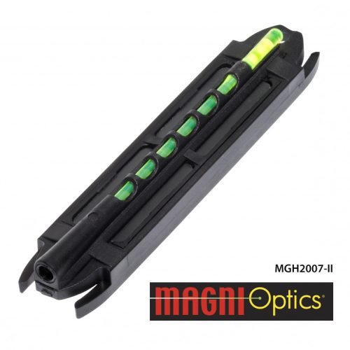 Catare cu fibra optica pentru arme de vanatoare cu sina ventilata HiViz Magni-Hunter II, 9-11,1 mm