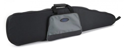 Geanta transport arma vanatoare Jakob Winter gri-negru cu curea transport, buzunar, 122 cm