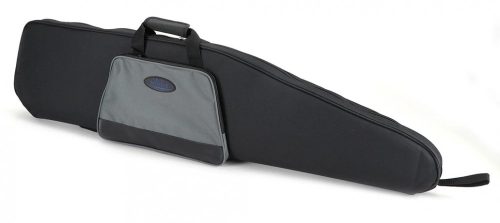 Geanta transport arma vanatoare Jakob Winter gri-negru cu curea transport, buzunar, 122 cm