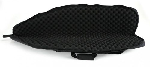 Geanta transport arma vanatoare Jakob Winter gri-negru cu curea transport, buzunar, 122 cm