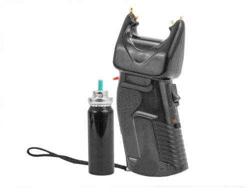 Electrosoc cu spray iritant lacrimogen defensiv Scorpy 200 ESP, 2 in 1