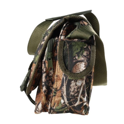 Geantă de vânătoare Forsport cu șezut, camuflaj forestier, broderie cerb