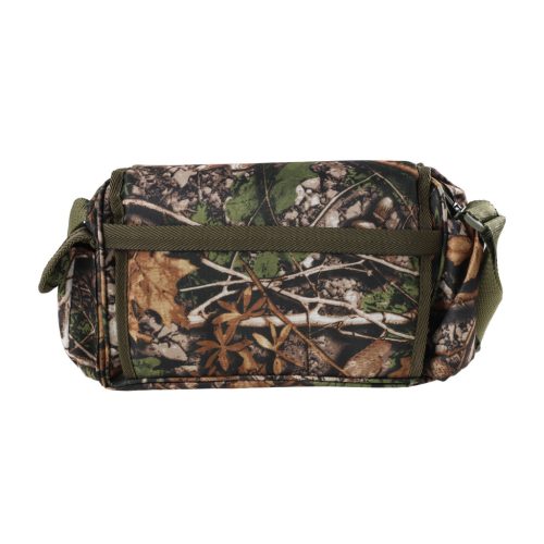 Geantă de vânătoare Forsport cu șezut, camuflaj forestier, broderie cerb