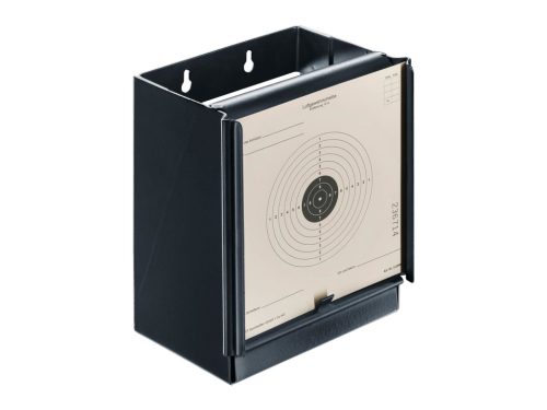 Țintă metalică Umarex Pellet Trap 14x14 cm – capcană pentru alice, până la 32 J, cu 10 ținte incluse
