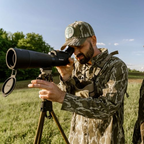 Trepied de vânătoare Primos Trigger Stick Vantage – reglabil 104–170 cm, Mossy Oak Bottomland