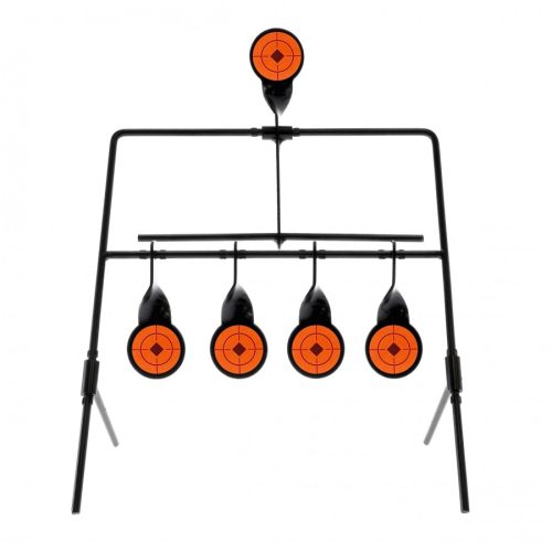 Țintă Metalică RazorGun Wind Spinner – 4 Pendule și Resetare Automată