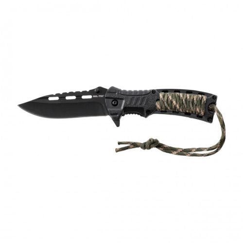 Briceag Mil-Tec survival cu amnar si paracord