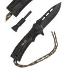 Briceag Mil-Tec survival cu amnar si paracord