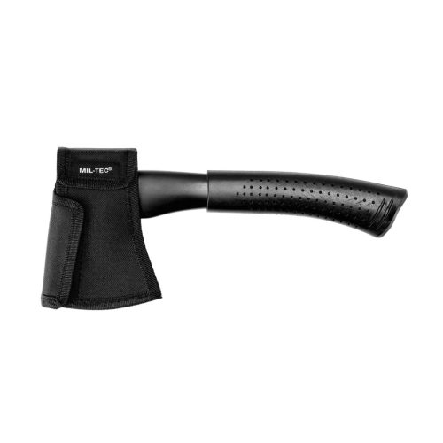 Topor Mil-Tec Negru cu Teacă – Compact, Rezistent și Antiderapant