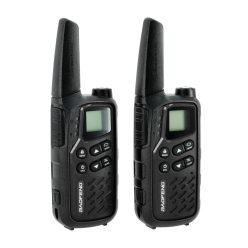   Stații Radio PMR Baofeng BF-25E Black Twin - Set 2 Bucăți, 16 Canale, VOX, Acumulator 1400 mAh