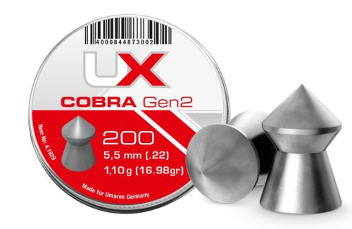Alice aer comprimat Umarex Cobra Pointed Ribbed Diabolo Gen. 2, 5,5 mm 200 buc.