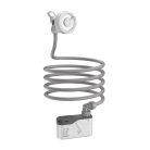 Duș portabil reîncărcabil Flextail Max Shower pentru camping, IPX7, 3 l/min, alb