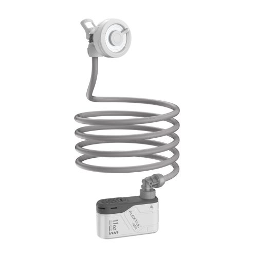Duș portabil reîncărcabil Flextail Max Shower pentru camping, IPX7, 3 l/min, alb