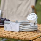 Duș portabil reîncărcabil Flextail Max Shower pentru camping, IPX7, 3 l/min, alb