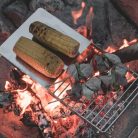 Grătar pliabil Easy Camp din inox pentru foc de tabără, cu husă de transport