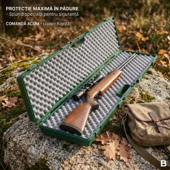   Cutie Transport Armă Stil Crin 122x23x11 cm – Protecție Maximă la Șocuri & Transport Sigur-verde