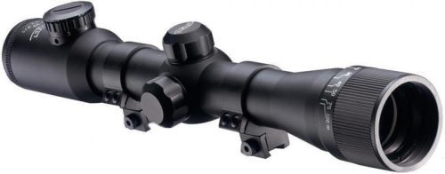 Luneta 4x32 Walther + inele inalte pentru sina 9-11 mm Mil-Dot IR