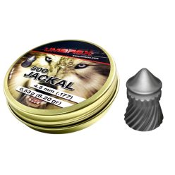   Diabolo Umarex Jackal Pointed Ribbed 4,5 mm, 0,53 g, 500 buc. – Vârf ascuțit, penetrare eficientă